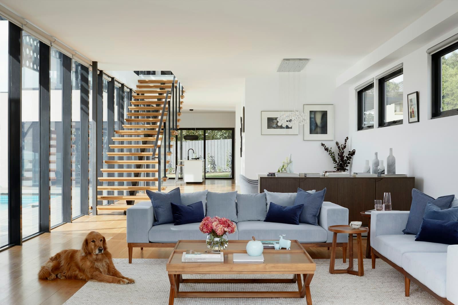 A restrained, well-composed living room