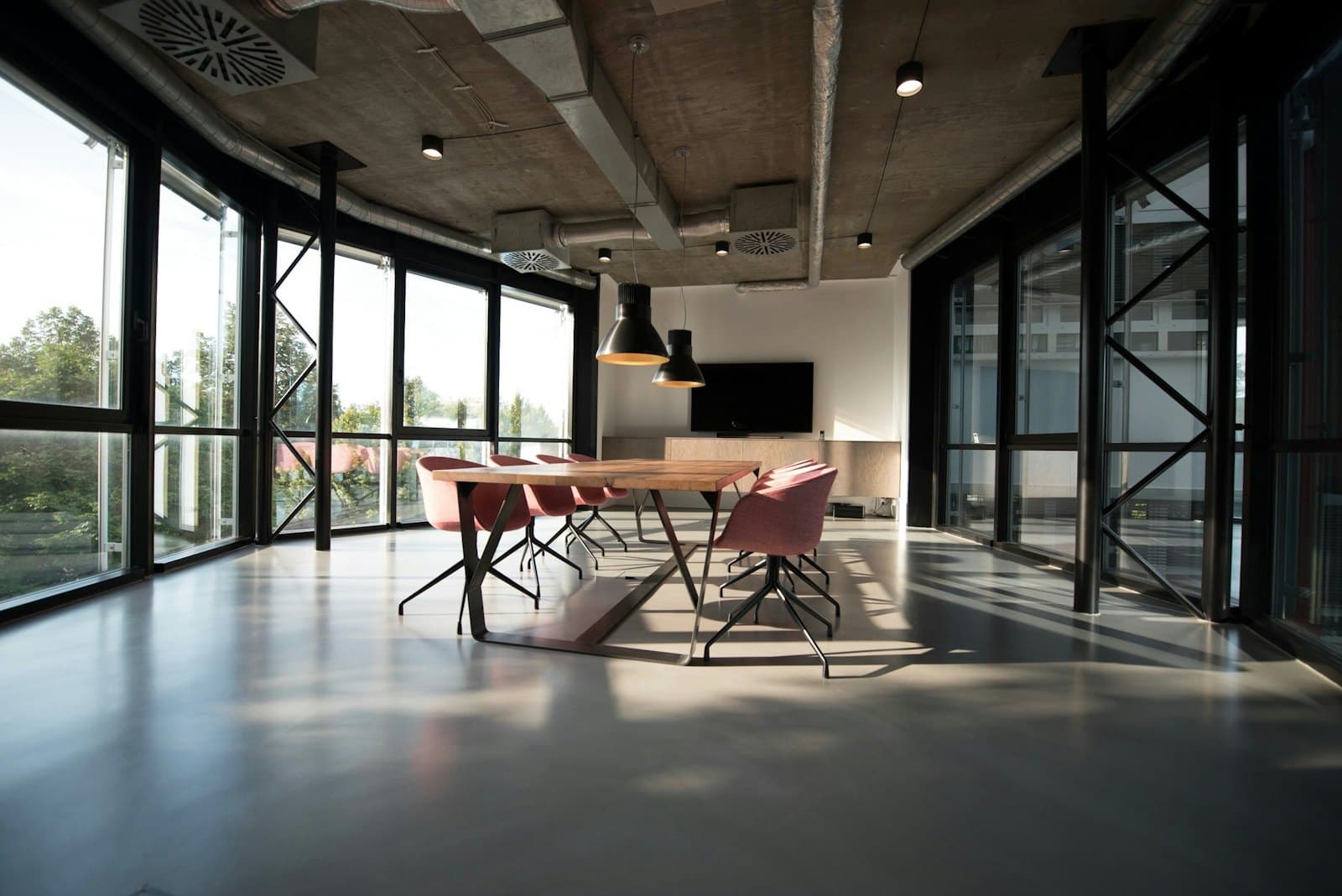 A calm professional workspace